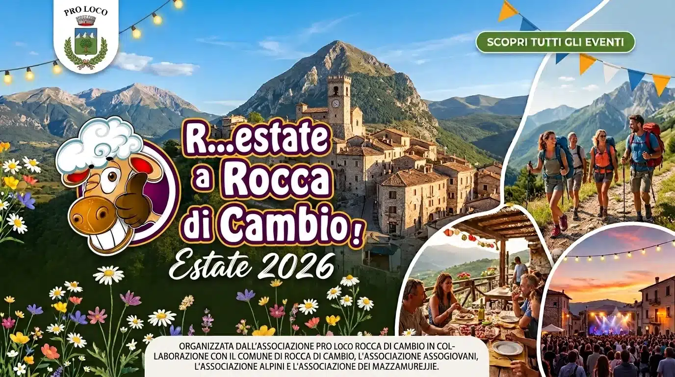 banner pagina eventi estate 2026 PRO LOCO ROCCA DI MEZZO PROGRAMMA ESTATE 2026 INTRATTENIMENTO, EVENTI & SPETTACOLI